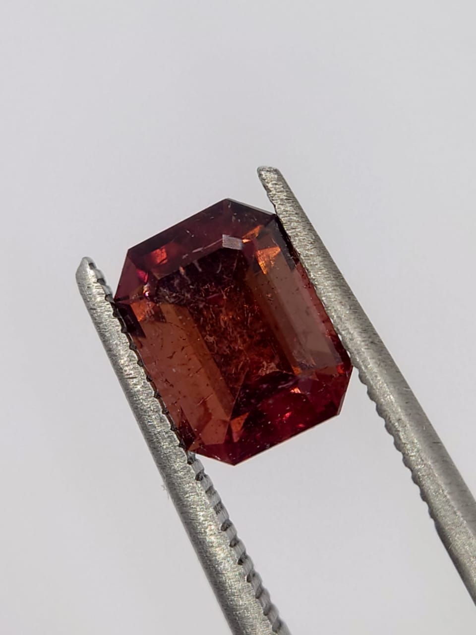 1.85ct Natural Rubellite Tourmaline Emerald Cut Loose Gemstone from Afghanistan — view 3